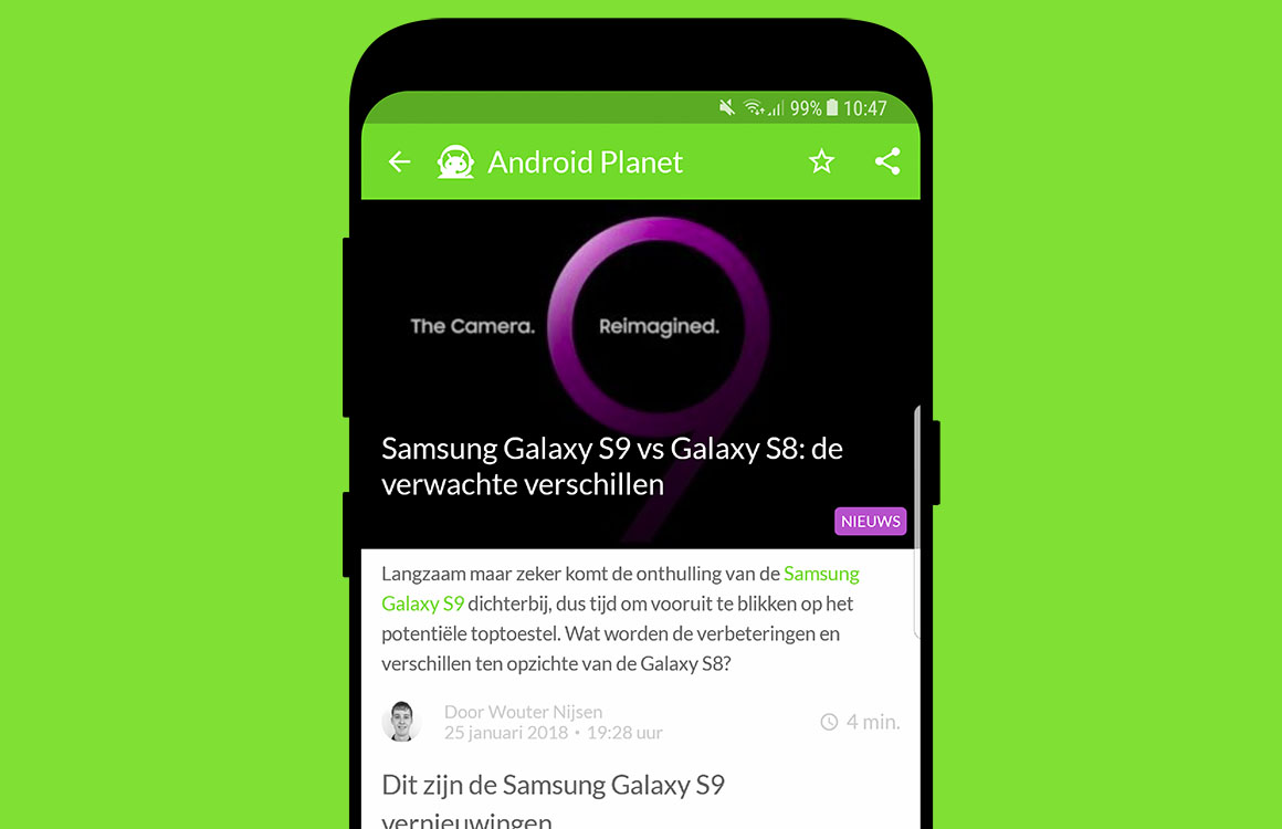 Android nieuws #4: Samsung Galaxy S9 en Nederlandse Assistant