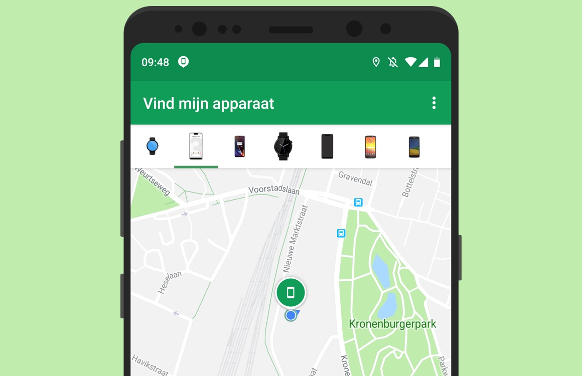 Met Vind Mijn Apparaat-update vind je je Android ook terug op vliegveld of winkelcentrum
