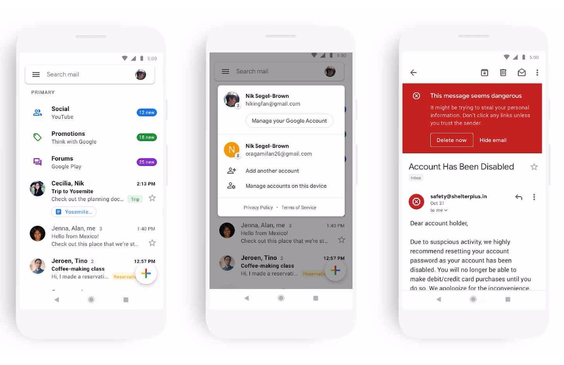 Nieuw Gmail-design nu voor iedereen beschikbaar: dit zijn de veranderingen