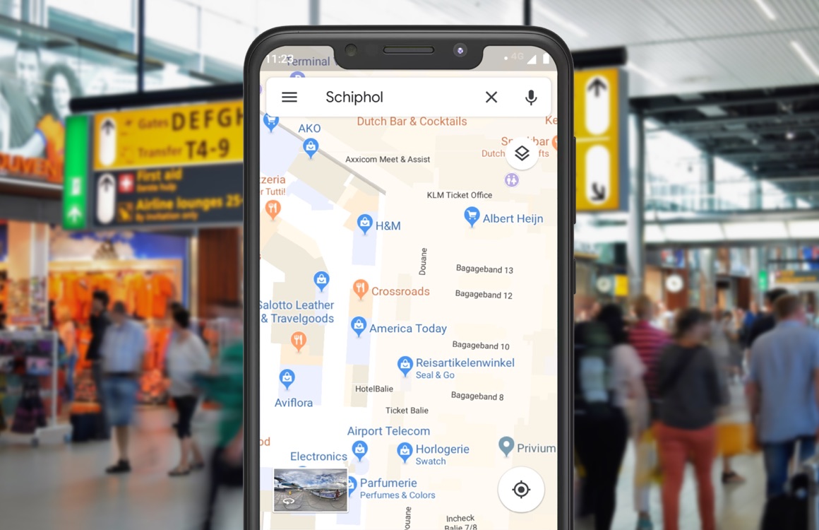 Tip: verdwaal nooit meer op Schiphol met de Google Maps-app