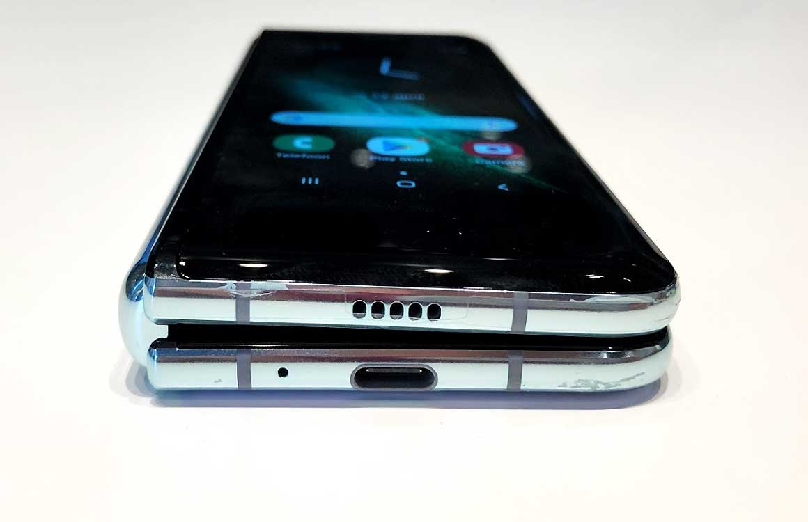 Zo ziet de opvouwbare Samsung Galaxy Fold er van binnen uit