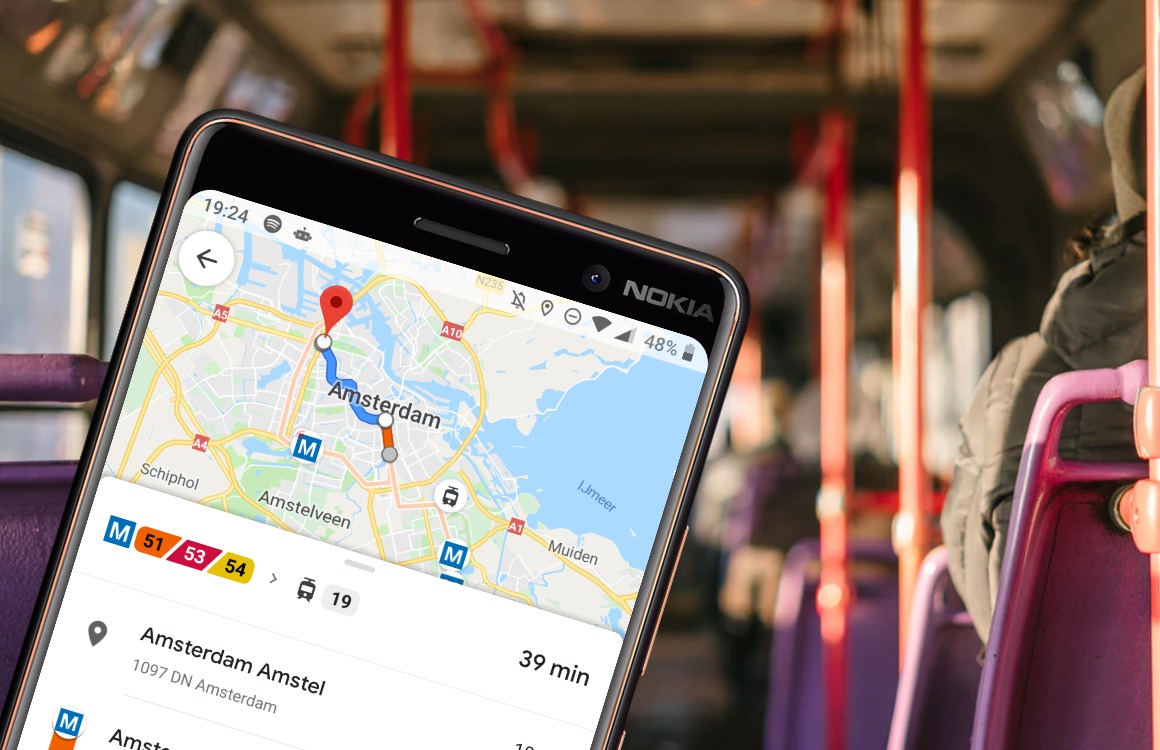Google Maps laat je voortaan weten hoe druk het openbaar vervoer is