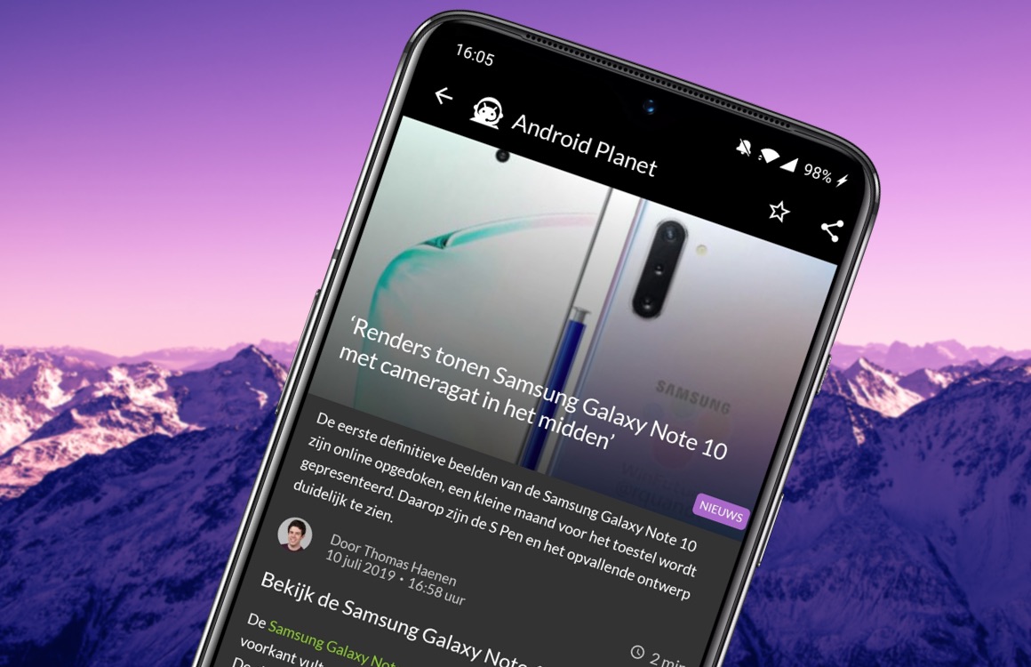 Android nieuws #28: Samsung Galaxy Note 10-renders en Google luistert mee