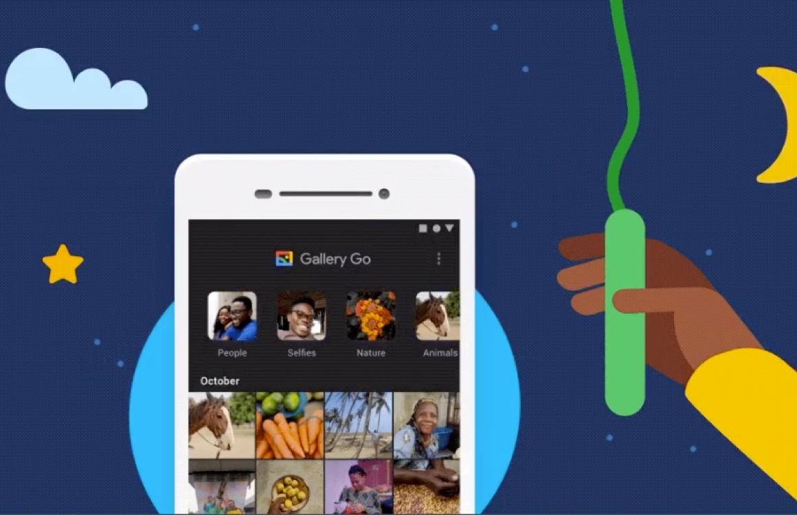 Lichte Gallery Go-app voor Android krijgt donkere modus