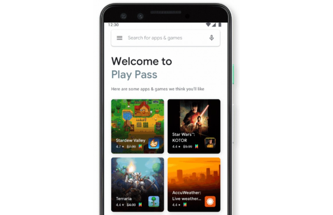 Google Play Pass officieel: abonnementsdienst voor apps en games