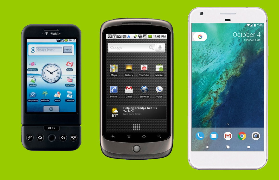 G1, Nexus en Pixel: de geschiedenis van Googles smartphones