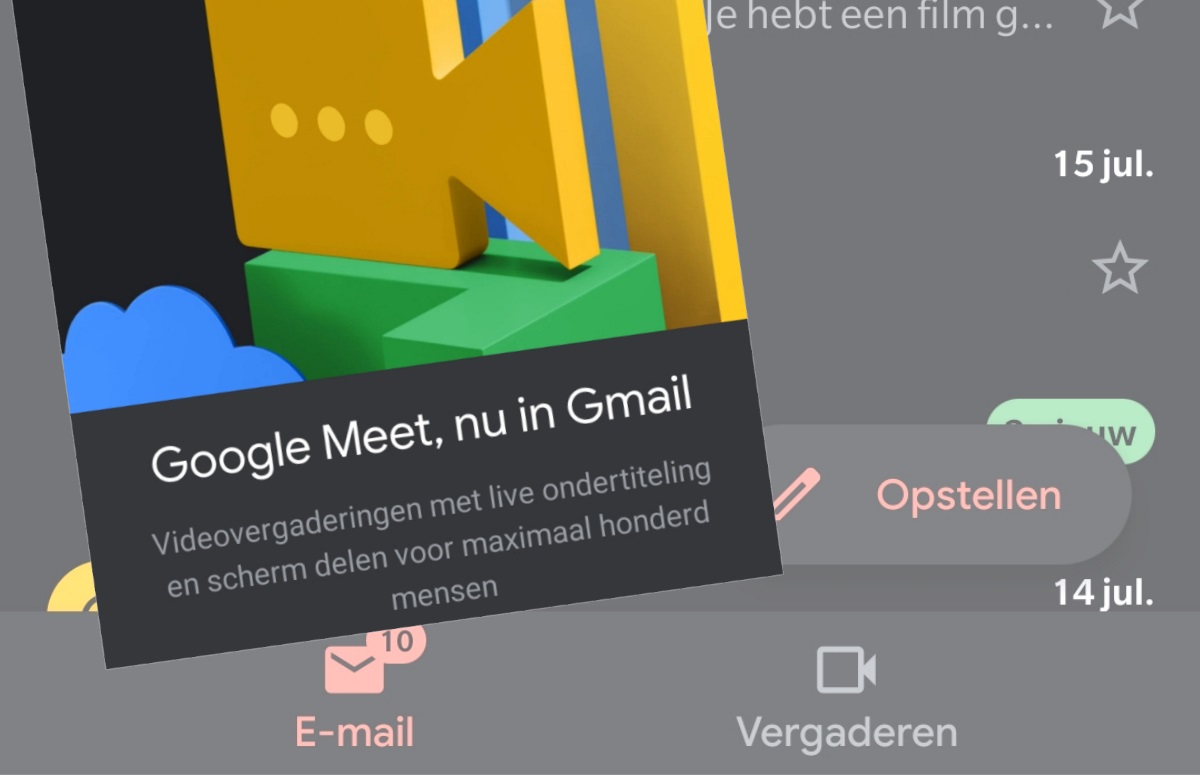 Tip: zo verwijder je het Google Meet-tabblad in Gmail