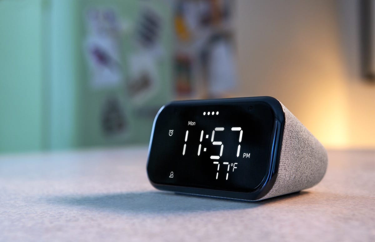 Lenovo Smart Clock Essential: slim klokje met Google Assistent