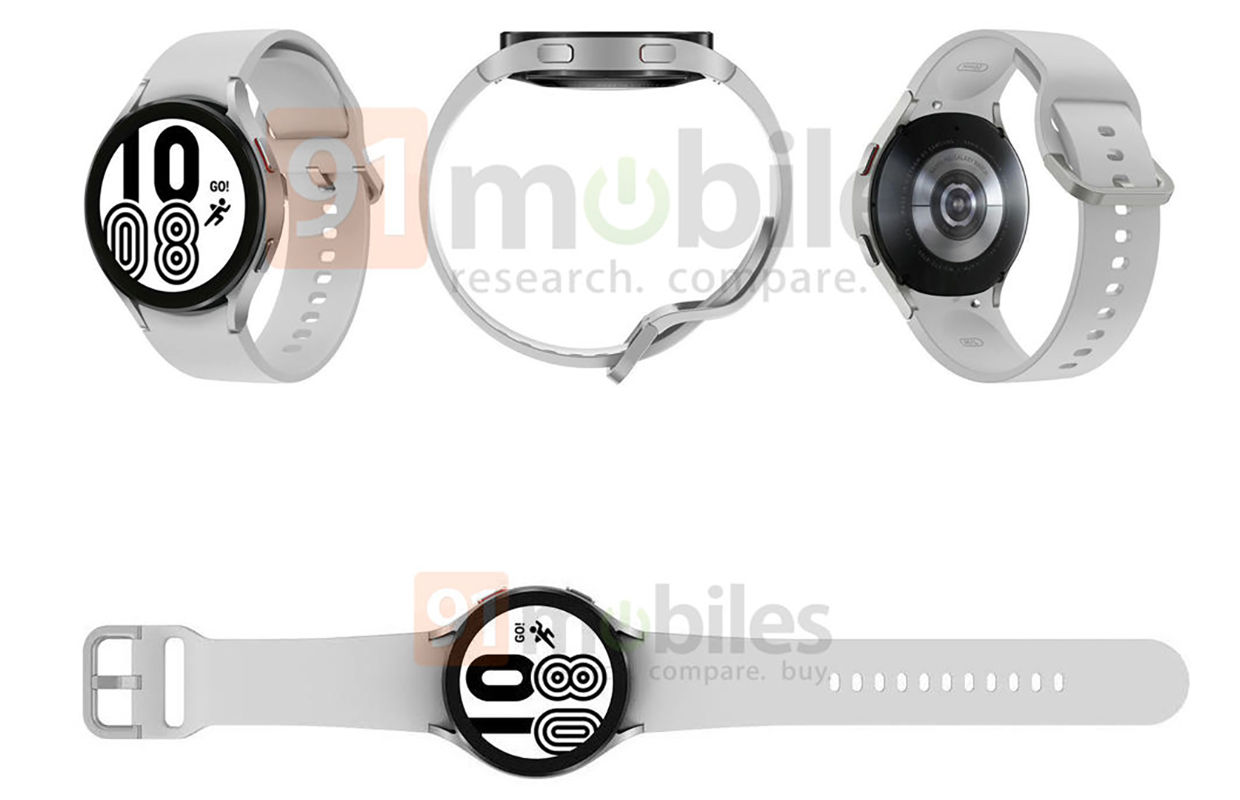 ‘Officiële renders tonen Samsung Galaxy Watch 4 met nieuw design’