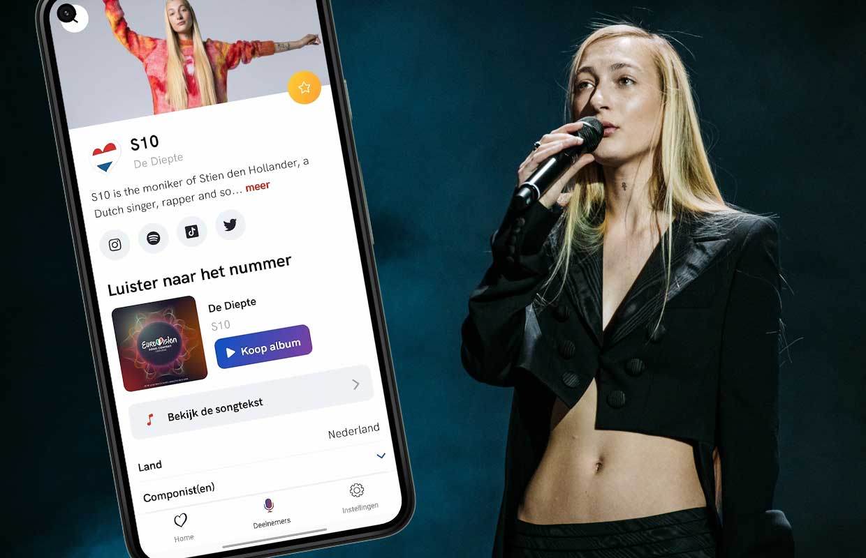 Met deze apps volg je S10 tijdens Eurovisie Songfestival 2022