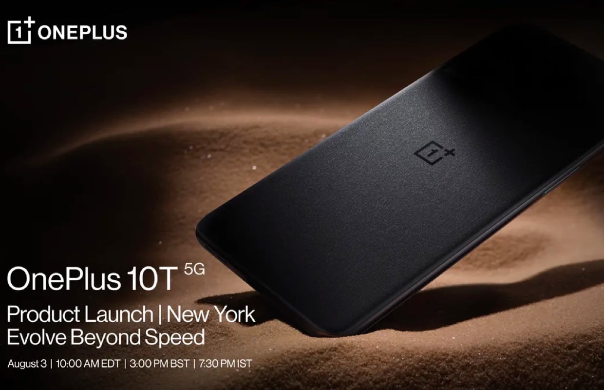 Officieel: OnePlus 10T wordt op 3 augustus gepresenteerd