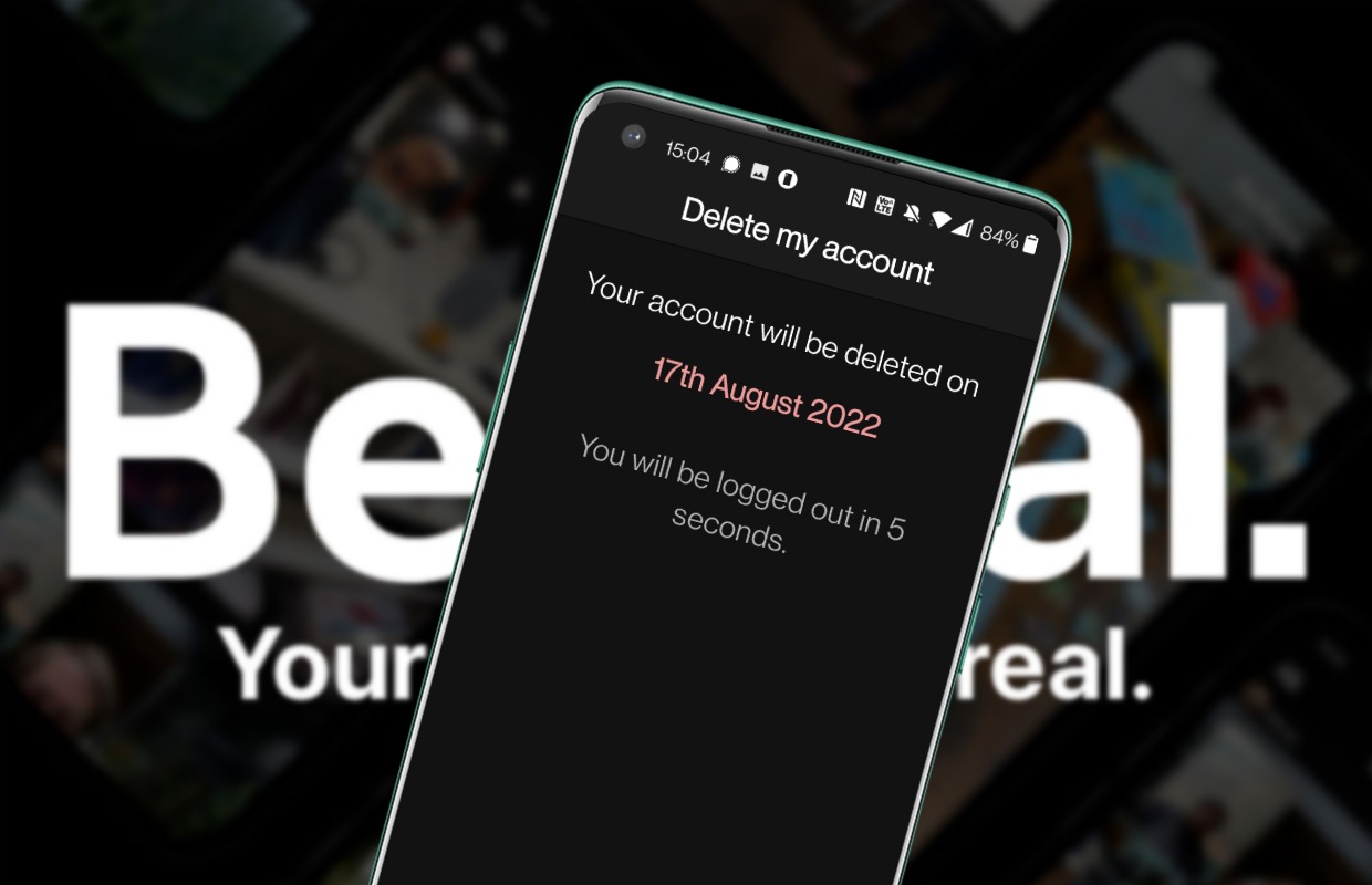 BeReal verwijderen: Zo zeg je je account op