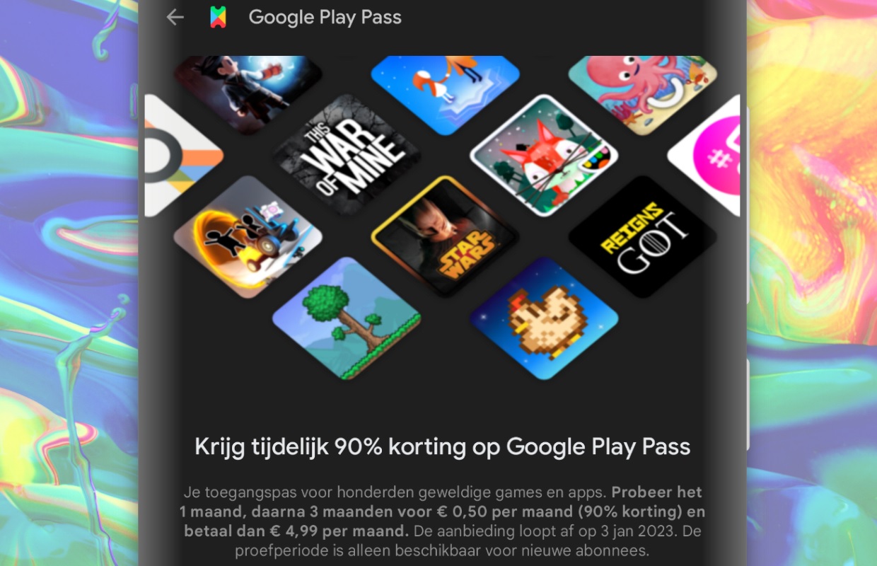 Tip: zo scoor je 4 maanden Google Play Pass voor maar 1,50 euro