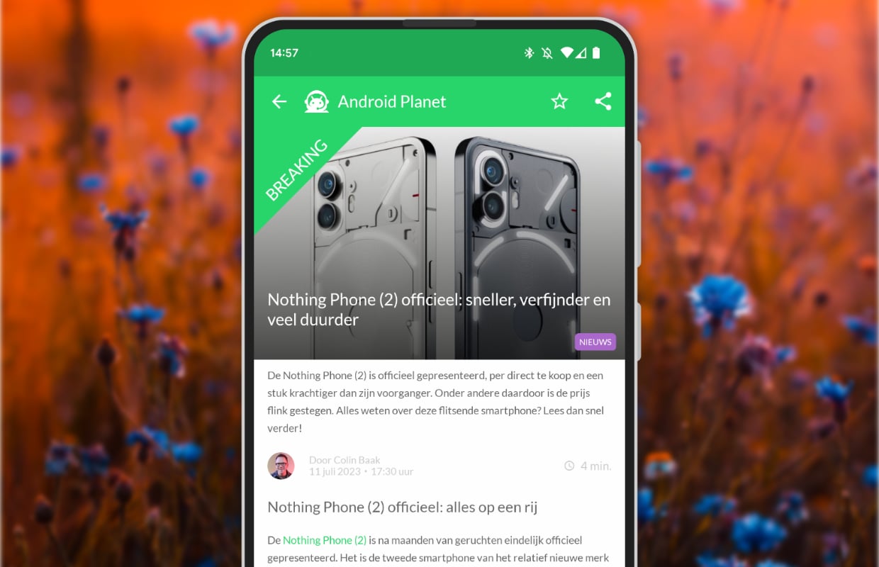 Nothing Phone (2) en Google Bard in Nederland (Android-nieuws #28 2023)