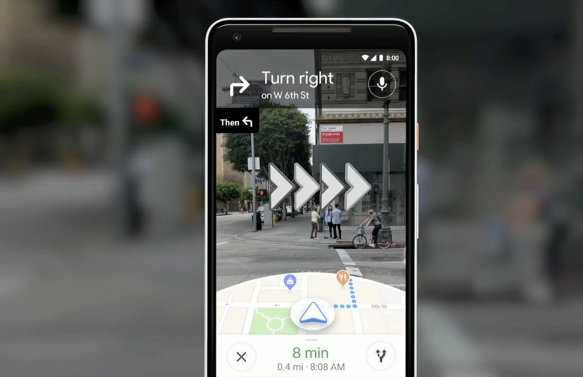 Zo werkt augmented reality-navigatie straks in Google Maps