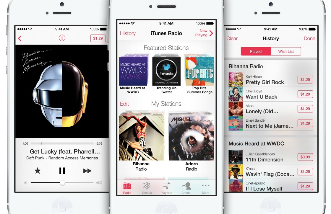 Apple stopt met gratis iTunes Radio-stations