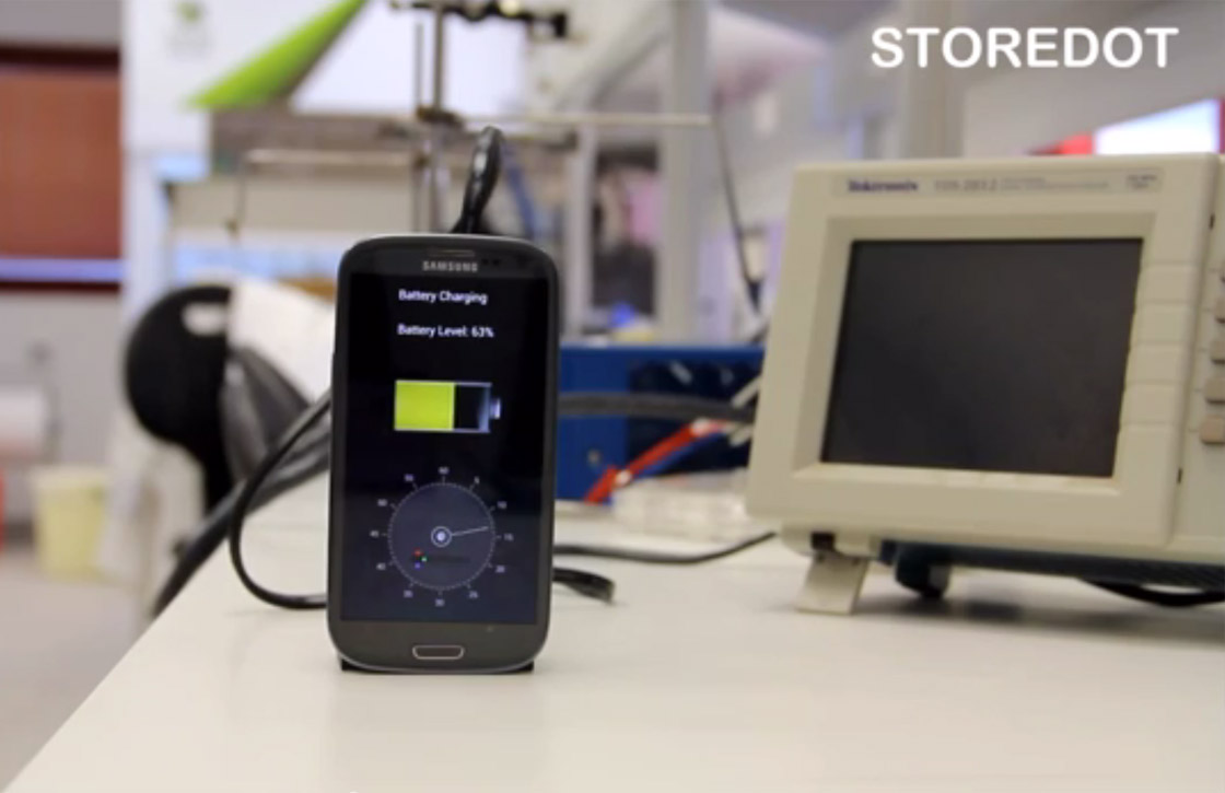 Video: Israëlische start-up ontwikkelt supersnelle telefoonoplader