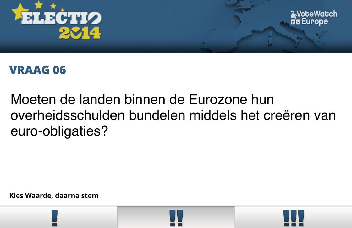 Europese verkiezingen 2014: doe de stemwijzer met je iPhone of iPad!