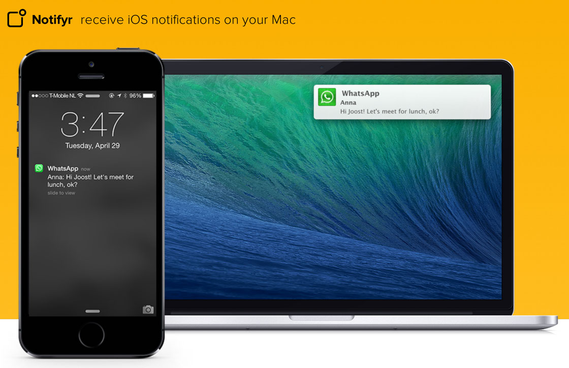 Met Notifyr ontvang iPhone-updates op je Mac