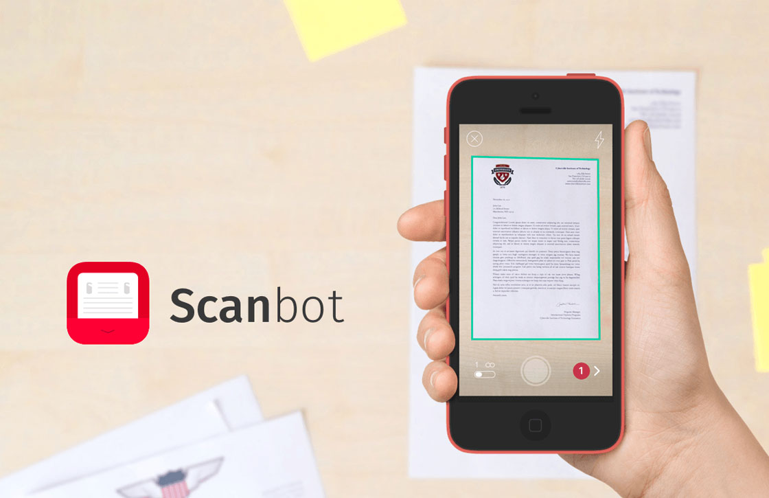 Update voor iPhone-app Scanbot laat je documenten beter ordenen