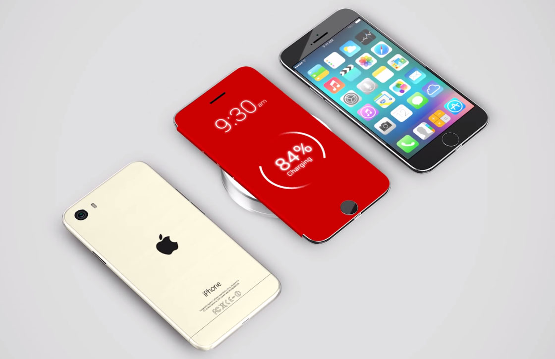 iPhone 6 Pro concept: draadloos opladen en een notificatie-hoesje