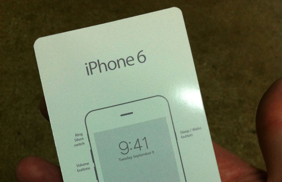 ‘iPhone 6 handleiding toont de datum van aankondiging’