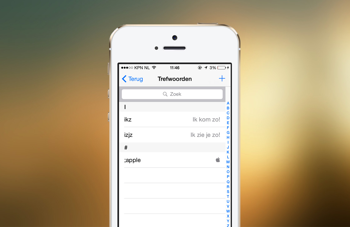 iOS 8 tip: symbolen en afkortingen maken