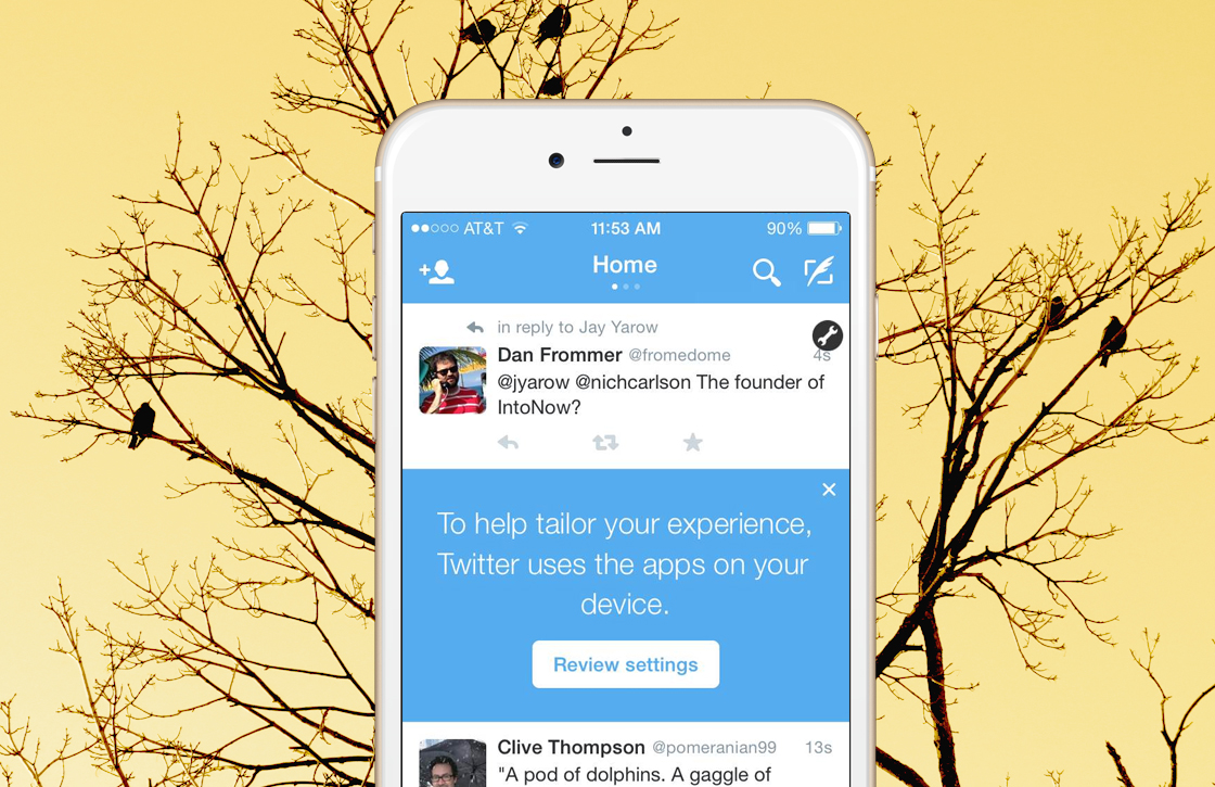 Twitter wil je andere iPhone-apps zien (en zo voorkom je dat)
