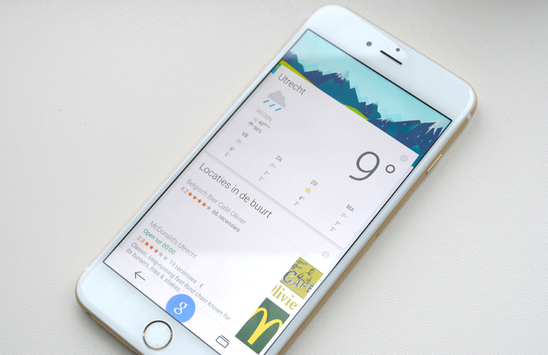 Google voorziet Google-app van Material Design op iOS