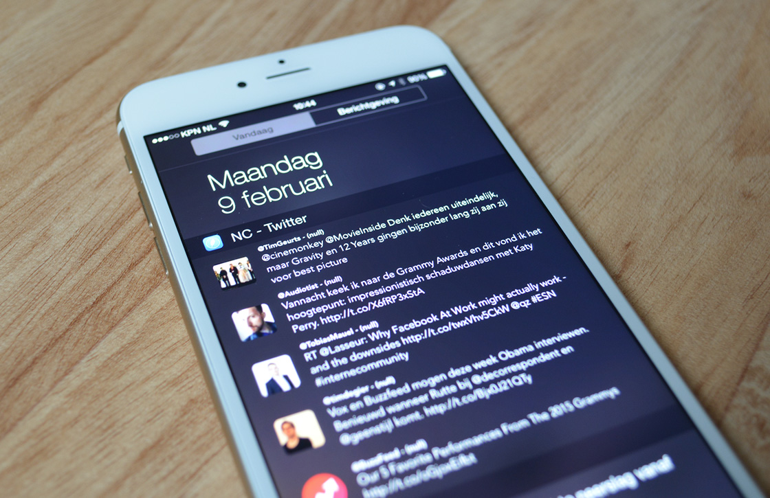 Handige iPhone-app voegt Twitter-widget toe aan Berichtencentrum