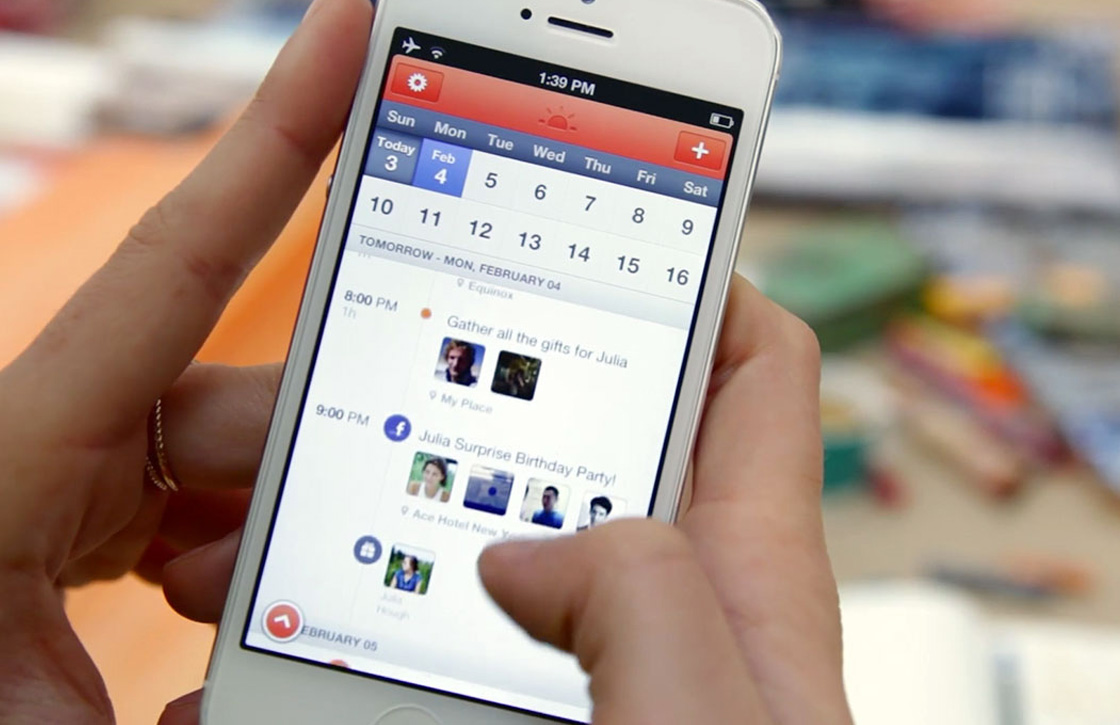 Sunrise-app introduceert een agenda-toetsenbord