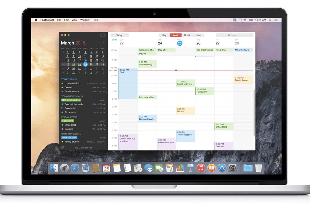Agenda-app Fantastical 2 doet zijn naam eer aan op de Mac