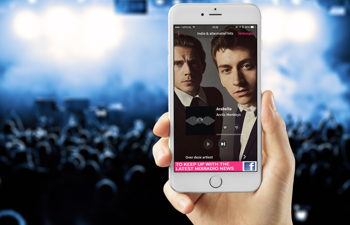 Gratis en persoonlijke muziekdienst MixRadio gelanceerd op iOS