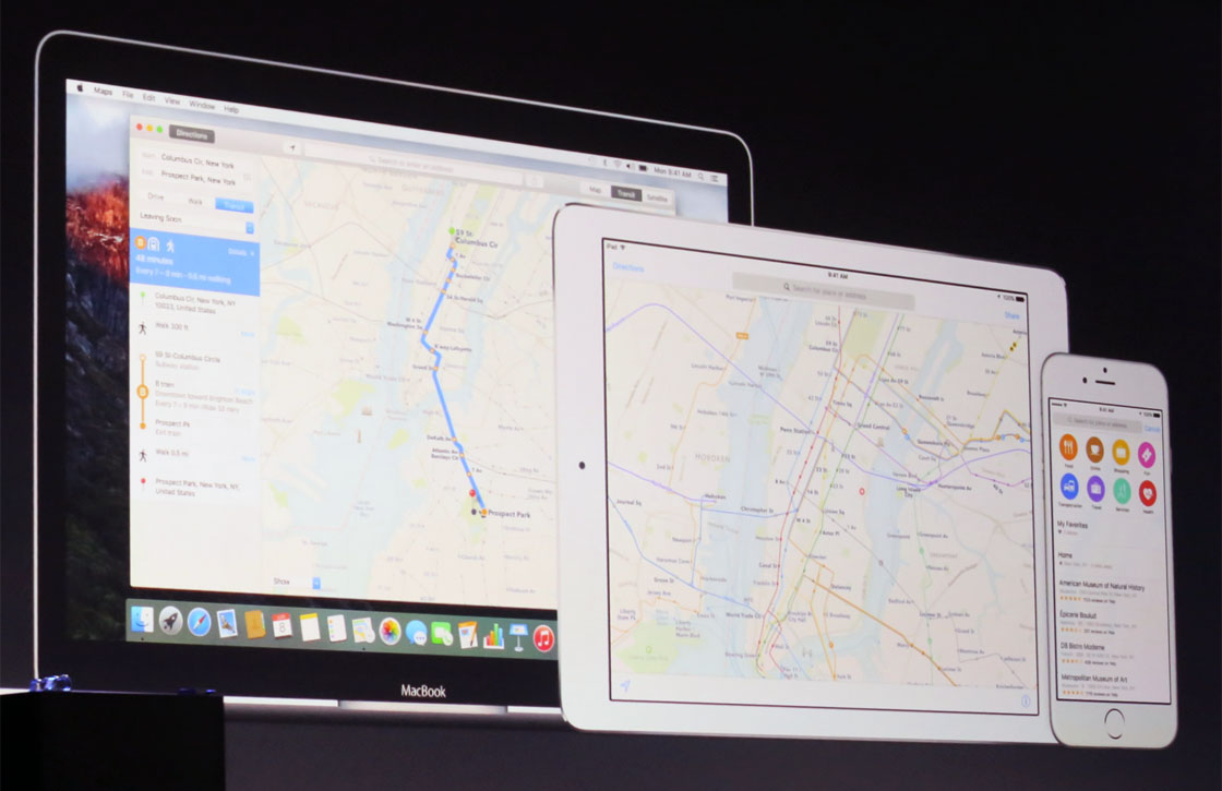 Apple voorziet kaarten-app Apple Maps van ov-informatie