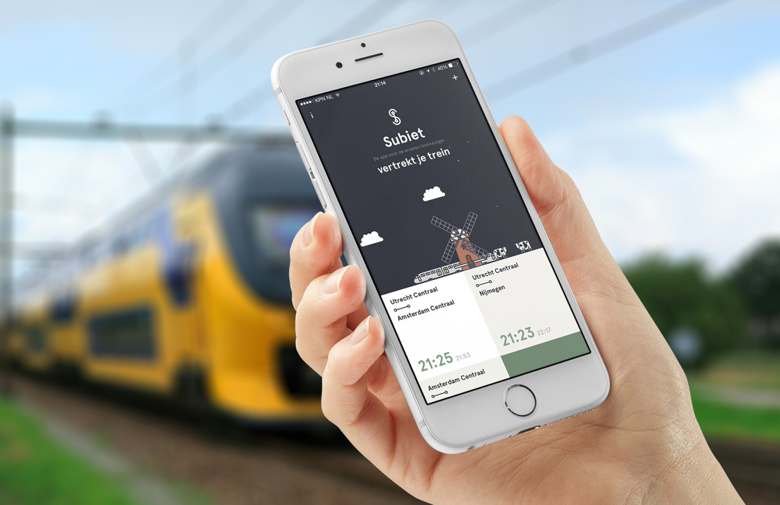 Subiet: handige trein-app met goed ontwerp