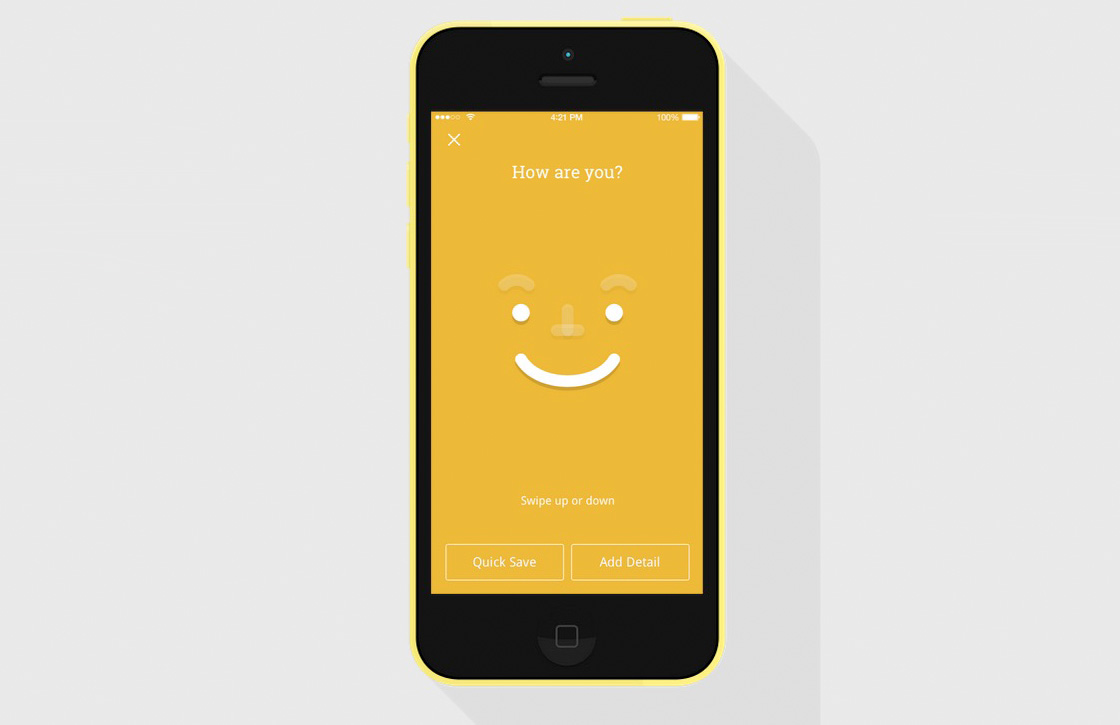 Nieuwe app Moodnotes wil weten hoe het met je gaat