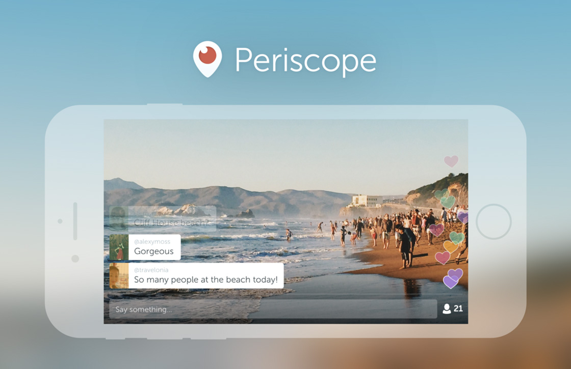 Nu ook in landschapmodus livestreamen met de Periscope-app