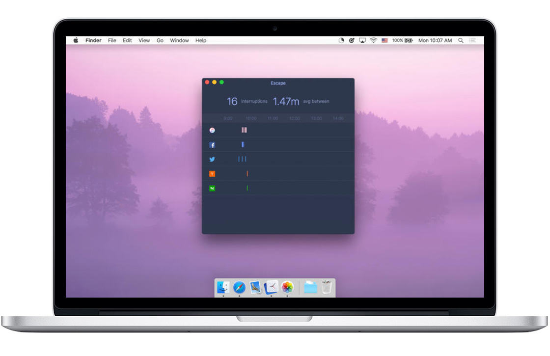 Mac-app meet hoe vaak jij afgeleid wordt