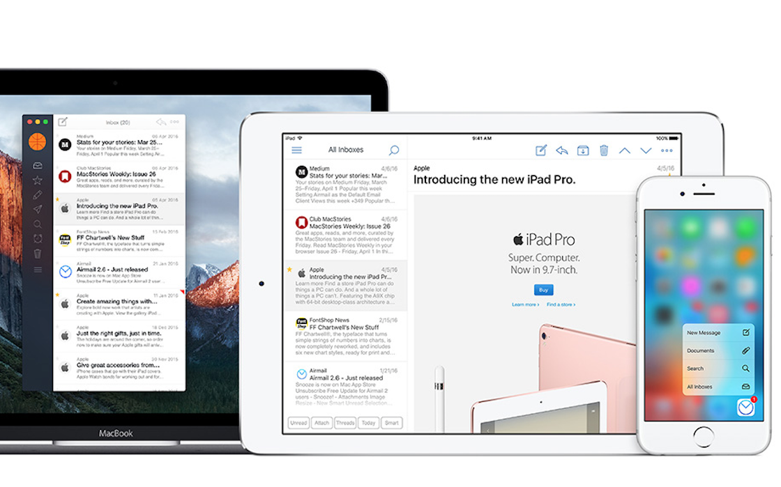 Populaire mail-app Airmail is er nu ook voor de iPad