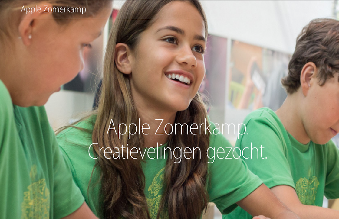 Kinderen kunnen zich nu inschrijven voor het Apple Zomerkamp 2016