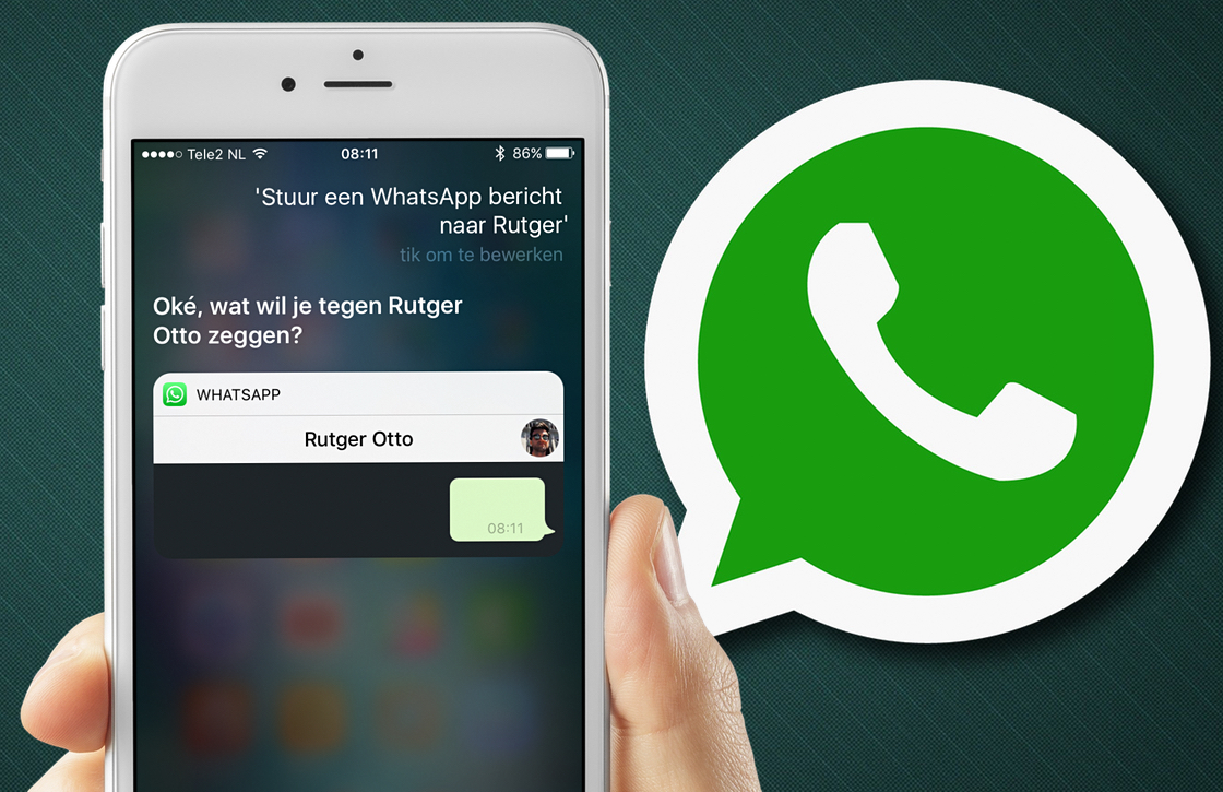 Zo verstuur je een WhatsApp-bericht met Siri in iOS 10