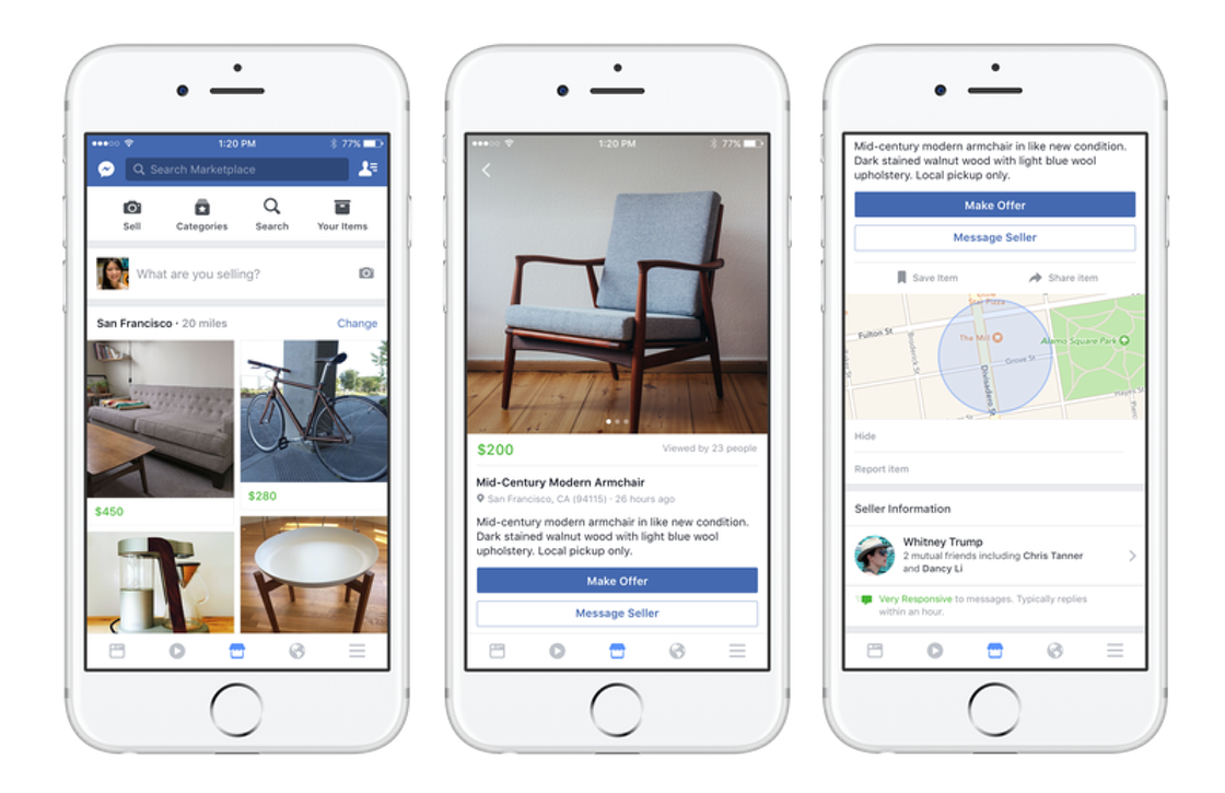 Facebook introduceert eigen marktplaats voor tweedehands spullen