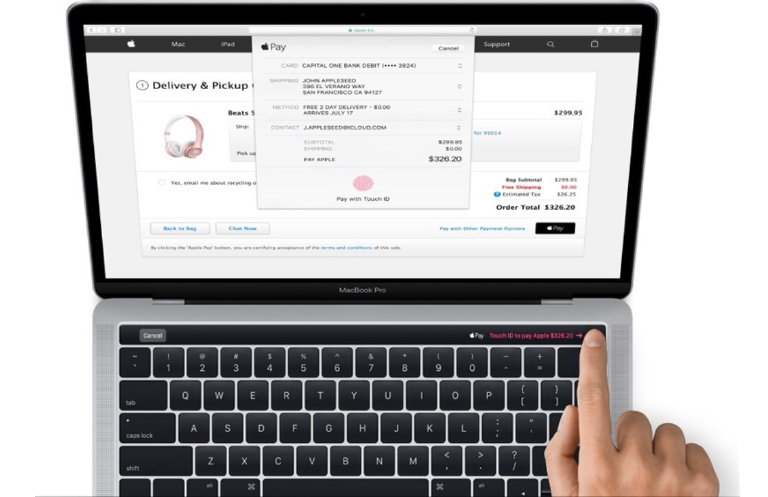 Apple lekt eerste foto van nieuwe MacBook Pro met Magic Toolbar