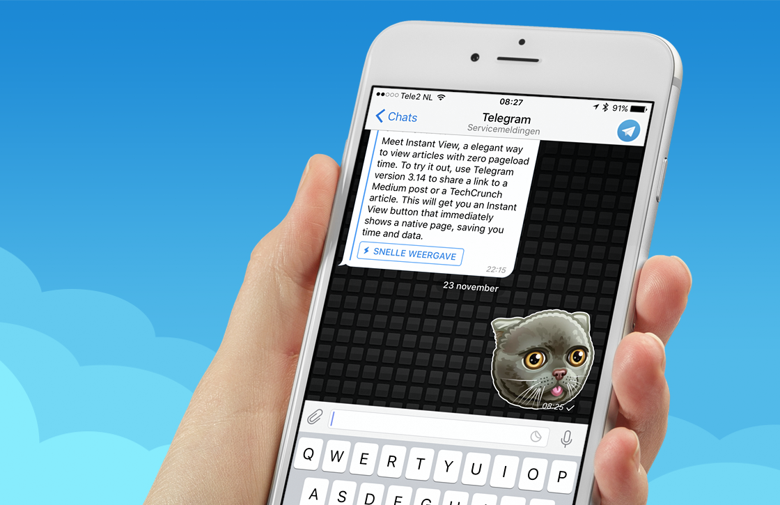 Telegram maakt app sneller met Instant View en meer