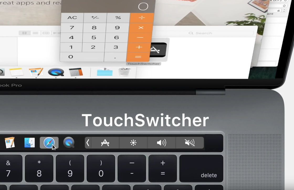 Deze app voor de MacBook Pro Touch Bar laat je snel tussen apps wisselen