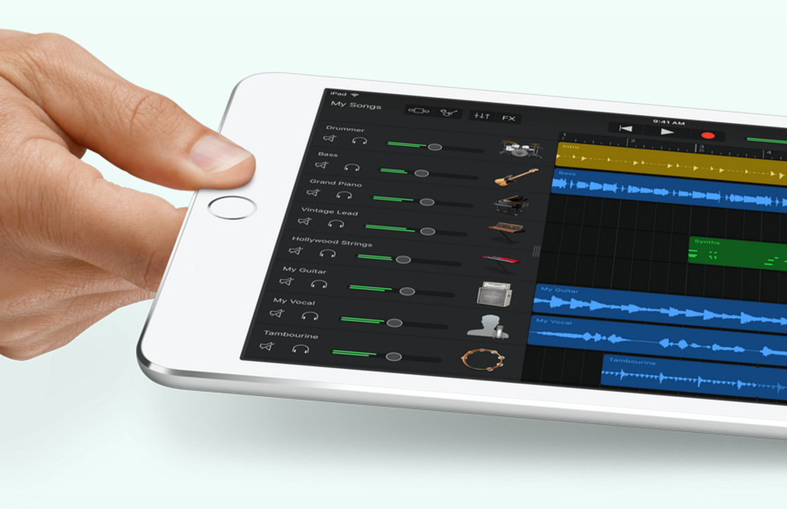 GarageBand krijgt vernieuwde geluidenkiezer en audiomixer