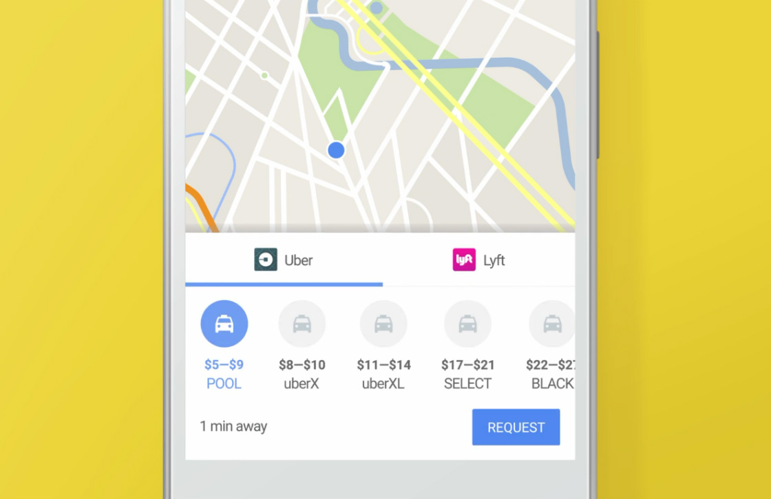 Zo bestel je een Uber-rit vanuit Google Maps