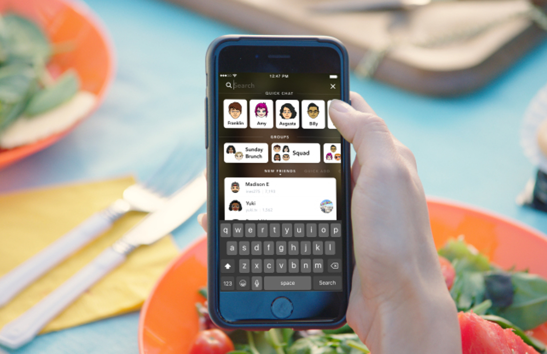 Snapchats vernieuwde zoekfunctie maakt de app sneller dan ooit