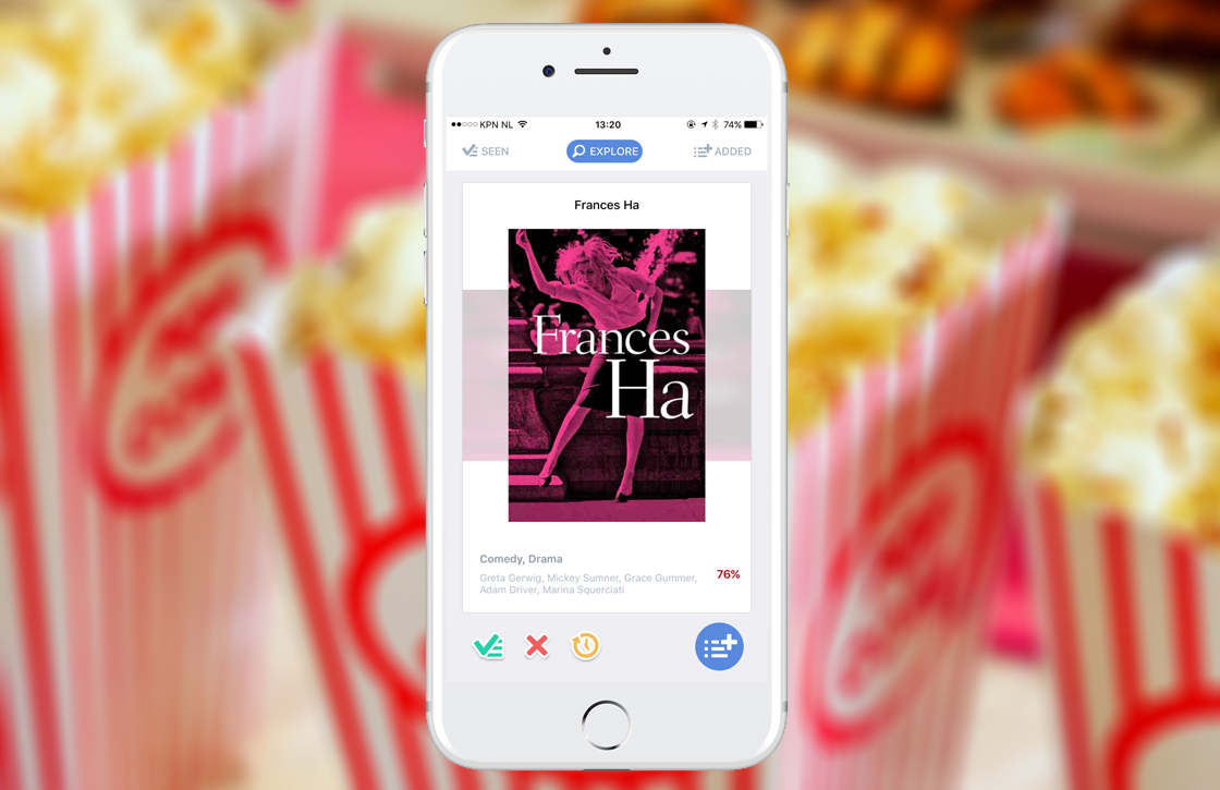 Ontdek nieuwe films met Tinder-achtige app Popcorn