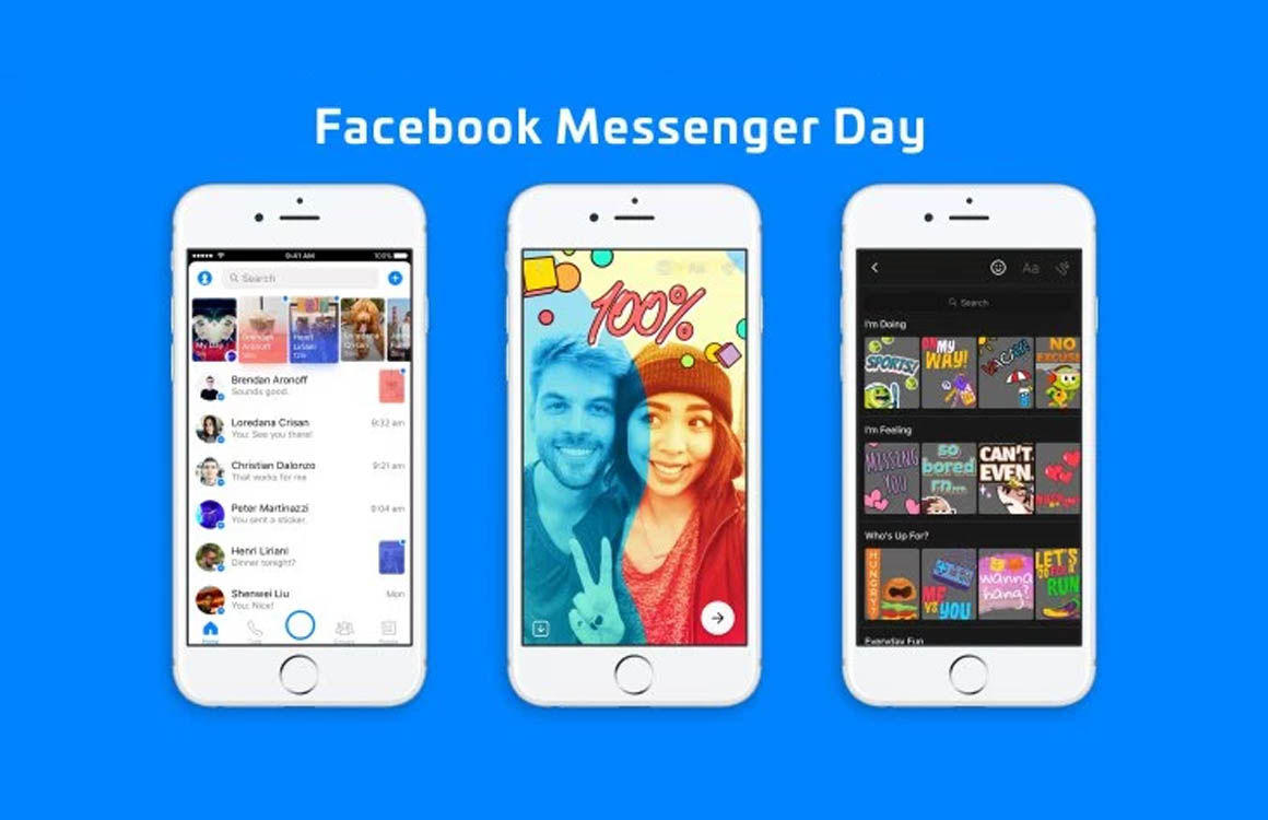 Facebook brengt nieuwe Snapchat-kloon uit binnen Messenger